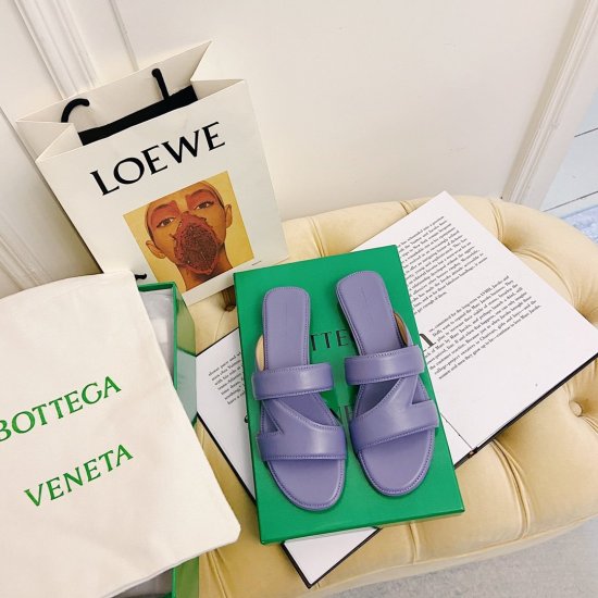 Bottega Veneta 鞋面：原版进口全粒面小牛皮 内里：特定水染头层羊皮，垫脚全粒面小牛皮 大底：原版进口意大利印刷片注塑大底 size: 35-39 平底/中跟6cm - Click Image to Close