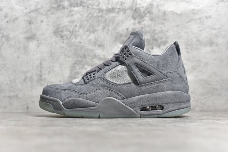 【男码】纯原 全新批次 目前无氧化 Air Jordan 4 X Kaws 灰麂皮 纯原市场最高工艺 夜光大底调试 涂鸦、色卡与原版基本零差距 原厂麂皮定制 高密度原厂电绣鞋面涂鸦 原盒原配 独家配原鞋拆解开发 原楦原纸板开发 全市场最纯正四代版型 Siz - Click Image to Close