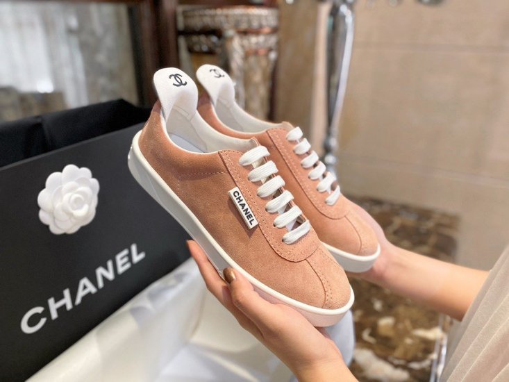 Chanel 粉色贝壳小板鞋 35-40 - Click Image to Close