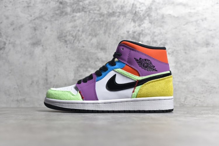 【女码】 市面唯一纯原级别 Air Jordan 1 MiD 彩色拼接 尺码 36 36.5 37.5 38 38.5 39 - Click Image to Close