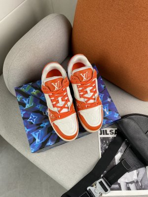 情侣款 LV Trainer 透明 PVC 运动鞋 私模TPU面料 TPU原版大底 原版包装 size：女 35-40 男40-45