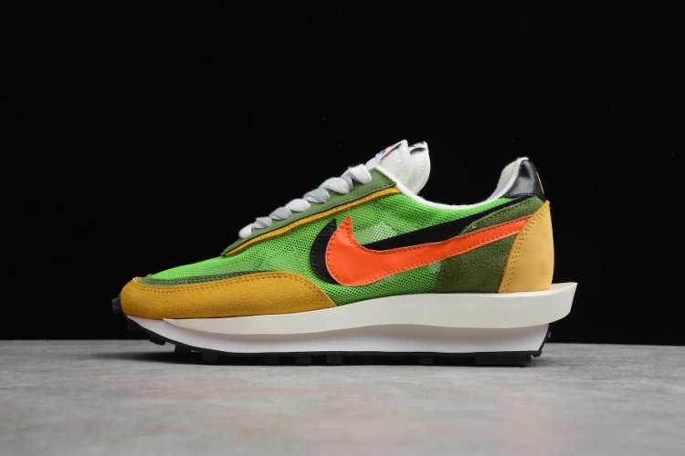 【情侣款】纯原版本--Sacai x Nike LDWaffle 联名走秀款 黄绿 #解构高端跑鞋 完美鞋型 #双钩双鞋舌（正确一层外露 一层包边） #原厂网布 透气性无敌 尺码 : 36 36.5 37.5 38 38.5 39 40 40.5 41 4 - Click Image to Close