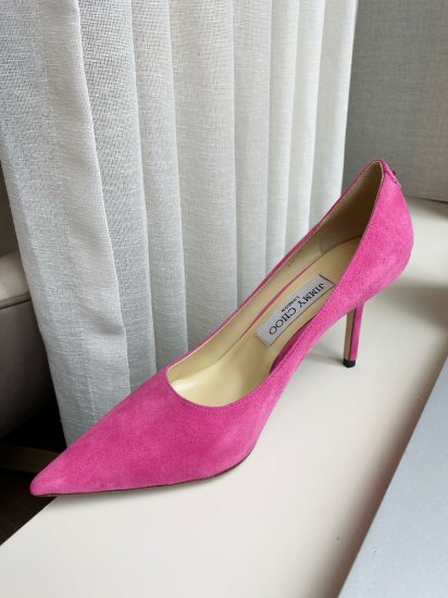 Jimmy Choo JimmyChoo 跟高8.5cm 尖头、浅口、羊京鞋面 鞋面：进口羊鲸 内里：进口全粒面水晶羊皮 大底：真皮大底 跟高： 平底1.0cm 中跟6.5cm 高跟8.5cm SIZE ：35-40 - Click Image to Close