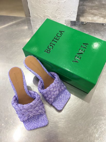 Bottega Veneta 最新编织款式 垫脚羊皮 真皮包跟 真皮注塑大底 码数：35-42 跟高：9CM - Click Image to Close