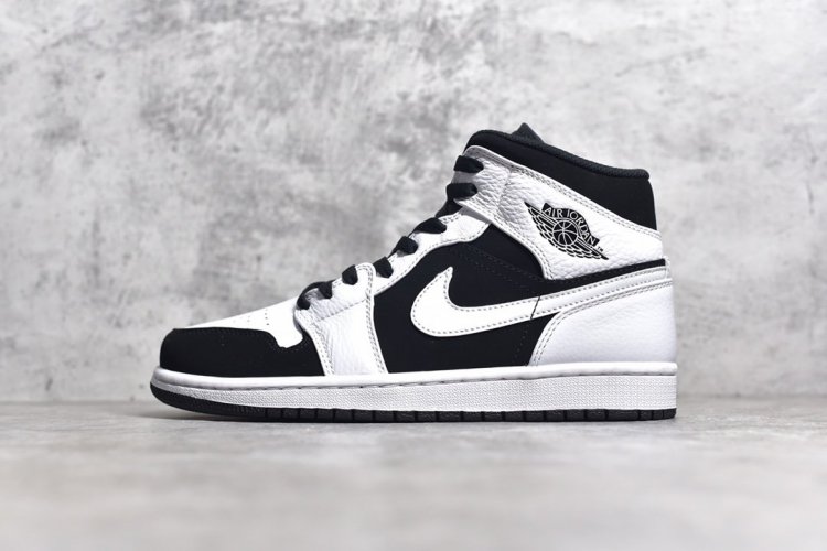 【情侣款】 市面唯一纯原级别 Air Jordan 1 MiD 黑白熊猫 尺码 36 36.5 37.5 38 38.5 39 40 40.5 41 42 42.5 43 44 44.5 45 46 - Click Image to Close