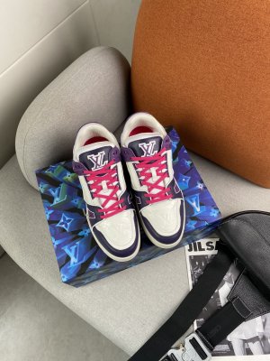 情侣款 LV Trainer 透明 PVC 运动鞋 私模TPU面料 TPU原版大底 原版包装 size：女 35-40 男40-45