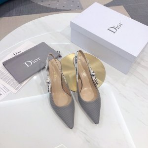 Dior 2020雾霾浅蓝螺纹布6.5cm 面料：原版黑色螺纹布 内里：原版羊皮 大底：意大利真皮底 跟高：6.5cm 码数：3441