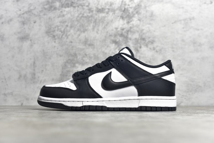 Nike 【情侣款】纯原级别 NK Dunk LOW Retro "Black"黑白熊猫 纯原生产线出品 原厂织唛标 一致匹配原版 全市场唯一正确鞋带绑法 原楦原纸板开发 匹配原版98%以上 尺码：36 36.5 37.5 38 38.5 39 40 40 - Click Image to Close