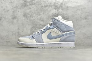 【男码】 市面唯一纯原级别 Air Jordan 1 MiD 灰蓝 尺码 40 40.5 41 42 42.5 43 44 44.5 45 46