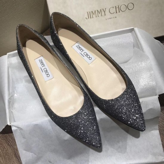 JIMMY CHOO专柜绝版尖头星星鞋 鞋面：jimmy choo独家供应体系提供特殊材质 内里：意大利进口笨染羊皮 heel height：flat、5.5cm、8.5cm size：34～40 - Click Image to Close