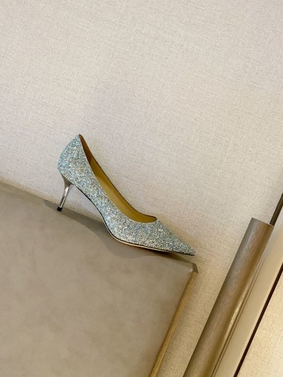 Jimmy Choo 6.5cm 尖头、浅口、鞋面粗细拼接 鞋面：高密度格丽特 内里：进口全粒面水晶羊皮 大底：真皮大底 跟高： 平底1.0cm 中跟6.5cm 高跟8.5cm /尺寸信息./ SIZE ：35-40 - Click Image to Close