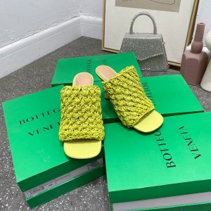 BOTTEGA VENETA 2021 BV-Board泡面拖鞋系列 跟高：8.5cm 意大利原色真皮前掌大底， 鞋面 ：进口ZP特制羊皮订制手工泡面编织 垫脚羊皮 真皮包跟 内里进口意大利羊皮 35-41