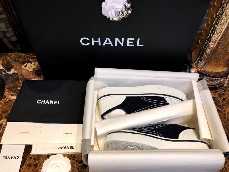 Chanel 黑色布鞋 35-40 - Click Image to Close