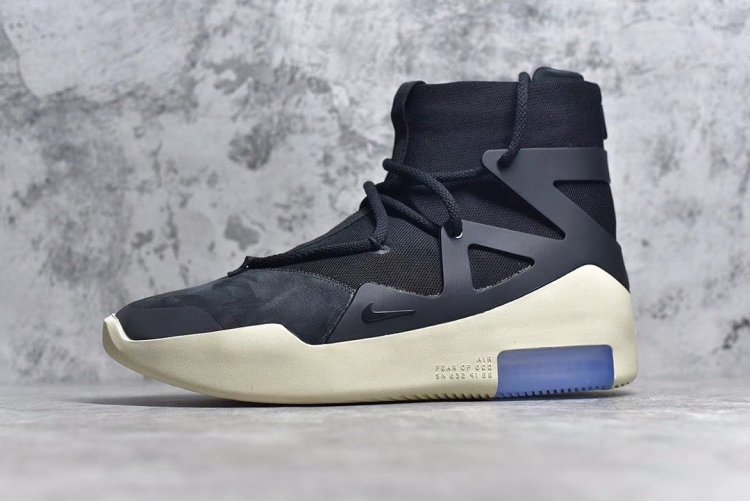 【情侣款】纯原版本--Nike Air Fear Of God 1 ！#年度鞋王# 当红美潮奢牌，恐惧之神联名Fear of God x Nike 高街气垫前卫高筒休闲运动篮球鞋 ＃鞋面采用原厂牛巴革材质原装网面织物 ＃采用韩国原厂进口拉链扣 ＃中底搭载双 - Click Image to Close