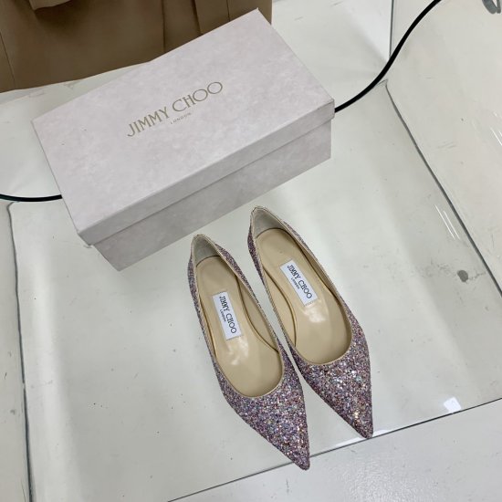 Jimmy Choo 2021早秋冰雪奇缘渐变色高跟鞋 GLOW IN THE DARK 系列特别Love 高跟鞋融入特殊夜光闪粉 优雅魅力 鞋面 进口定做喷墨格利特 内里 混种山羊皮 大底 意大利真皮大底 码数 35-39 （34 40 定做不退换） 跟 - Click Image to Close