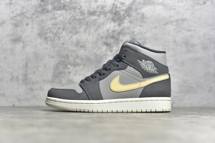 【情侣款】 市面唯一纯原级别 Air Jordan 1 MiD 黑灰粉 尺码 36 36.5 37.5 38 38.5 39 40 40.5 41 42 42.5 43 44 44.5 45 46 - Click Image to Close