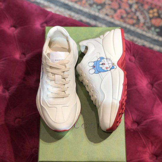 Gucci 经典老爹鞋系列，Doraemon哆啦A梦联名印花款，男女同款35-44 - Click Image to Close