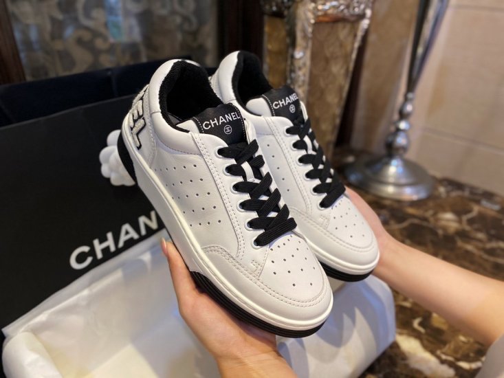 Chanel 小C 拼色小白鞋 35-40 - Click Image to Close