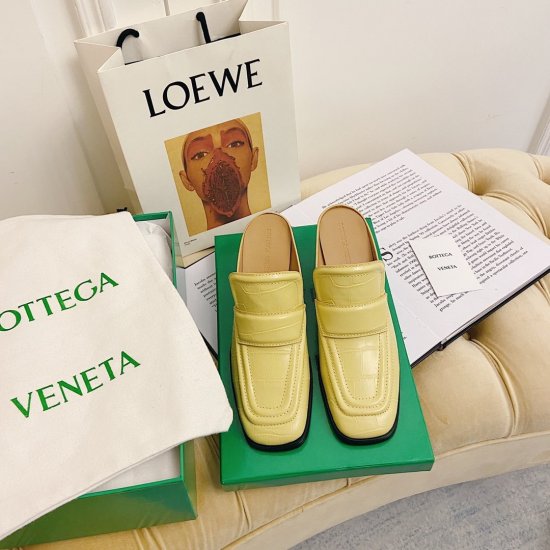 Bottega Veneta 鞋面：原版定制鳄鱼纹压花皮 内里：头层水染羊皮里 大底: 黑色陈皮包跟，原版开模意大利片加组合底 鞋码: 35-40 - Click Image to Close