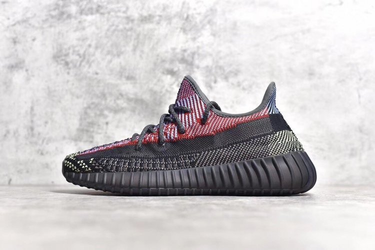 Yeezy Boost 350V2 “Yecheil” 黑红 满天星反光版 货号：FX4145 万邦原厂鞋面 原厂鞋带 原厂巴斯夫大底 市面独家原厂前支撑双向弹力材料 正确后跟外翻弧度 尺码 36 36.5 37 38 38.5 39 40 40.5 41 - Click Image to Close