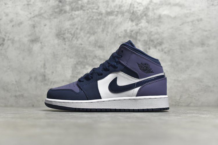 【情侣款】 市面唯一纯原级别 Air Jordan 1 MiD 桑德紫 黑紫脚趾 尺码 36 36.5 37.5 38 38.5 39 40 40.5 41 42 42.5 43 44 44.5 45 46 - Click Image to Close