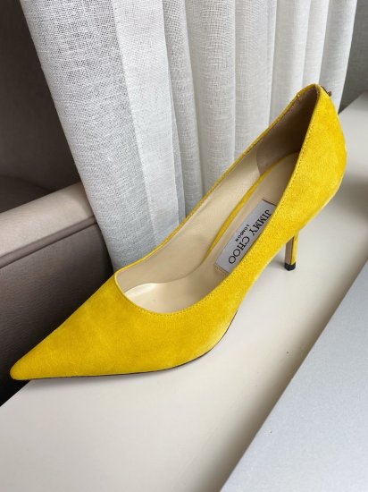 Jimmy Choo JimmyChoo 跟高8.5cm 尖头、浅口、羊京鞋面 鞋面：进口羊鲸 内里：进口全粒面水晶羊皮 大底：真皮大底 跟高： 平底1.0cm 中跟6.5cm 高跟8.5cm SIZE ：35-40 - Click Image to Close