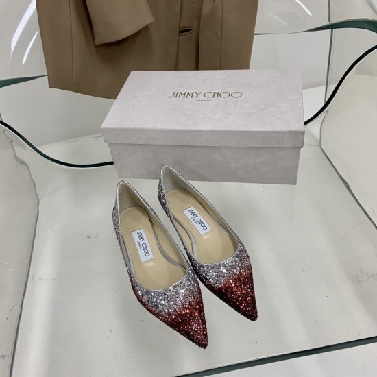 Jimmy Choo 2021早秋冰雪奇缘渐变色高跟鞋 GLOW IN THE DARK 系列特别Love 高跟鞋融入特殊夜光闪粉 优雅魅力 鞋面 进口定做喷墨格利特 内里 混种山羊皮 大底 意大利真皮大底 码数 35-39 （34 40 定做不退换） 跟 - Click Image to Close