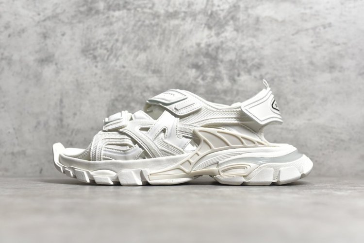 【情侣款】 Balenciaga巴黎世家 Track Sandal Sneakers 白色 巴黎3代工厂出品 七层组合大底 包装 细节专柜一致 size 35 36 37 38 39 40 41 42 43 44 45 - Click Image to Close