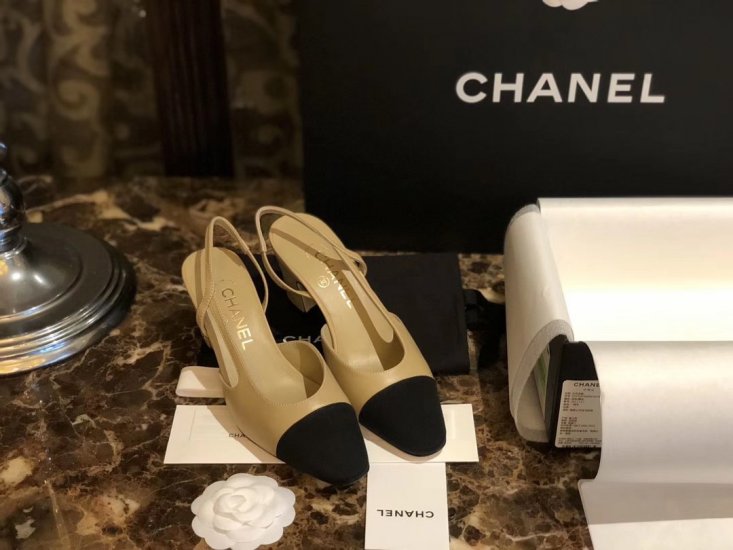 Chanel 杏色黑头 34-41 - Click Image to Close