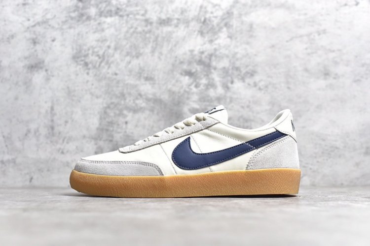 情侣款 J.Crew x Nike 联名 Killshot II Leather 采用米白色皮革制作鞋身，蓝色 Swoosh 点缀其中，最后搭载棕色生胶大底，流露出满满的复古气气息 size:36 36.5 37.5 38 38.5 39 40 40.5 - Click Image to Close