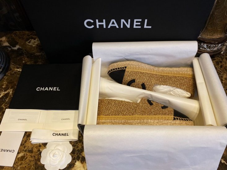 Chanel 埃及同系列金丝渔夫鞋 35-41 - Click Image to Close