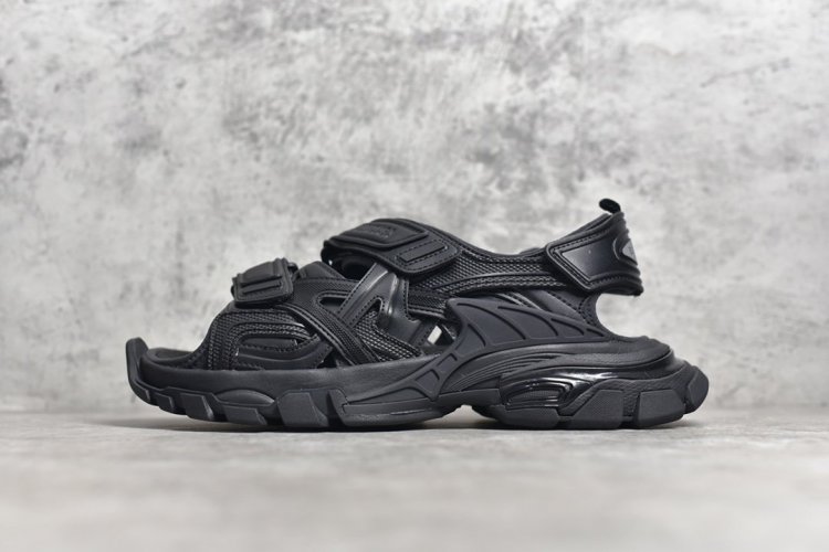 【情侣款】 Balenciaga巴黎世家 Track Sandal Sneakers 灰色 巴黎3代工厂出品 七层组合大底 包装 细节专柜一致 size 35 36 37 38 39 40 41 42 43 44 45 - Click Image to Close