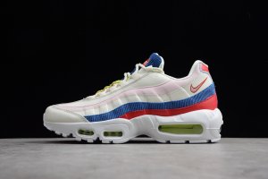 【情侣款】纯原版本--Nike Air Max 95 白红蓝 ！ 尺码 : 36 36.5 37.5 38 38.5 39 40 40.5 41 42 42.5 43 44 44.5 45