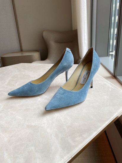 Jimmy Choo JimmyChoo 跟高8.5cm 尖头、浅口、羊京鞋面 鞋面：进口羊鲸 内里：进口全粒面水晶羊皮 大底：真皮大底 跟高： 平底1.0cm 中跟6.5cm 高跟8.5cm SIZE ：35-40 - Click Image to Close