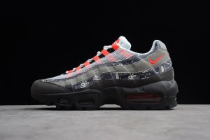 【情侣款】纯原版本--Nike Air Max 95 黑灰橘 ！ 尺码 : 36 36.5 37.5 38 38.5 39 40 40.5 41 42 42.5 43 44 44.5 45