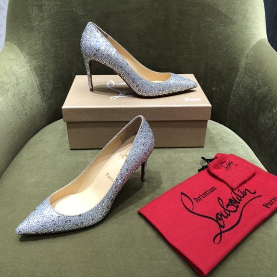 Christian Louboutin 最美全钻红底鞋#8.5公分_只有一个字那就是 闪！超级闪无敌Bling～那种图片拍不出来的闪烁和梦幻 真的就是每个女生的dream shoes不同光线会呈现不同的色彩 货真价实的施华洛世奇水晶 35-40码 - Click Image to Close