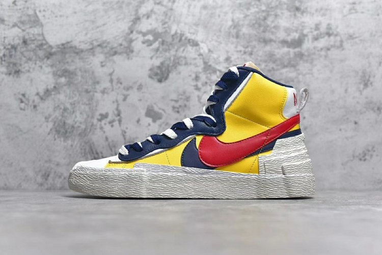 【情侣款】纯原版本--Sacai x Nike Blazer Mid 联名走秀款 红黄 尺码 : 36 36.5 37.5 38 38.5 39 40 40.5 41 42 42.5 43 44 44.5 45 46 - Click Image to Close