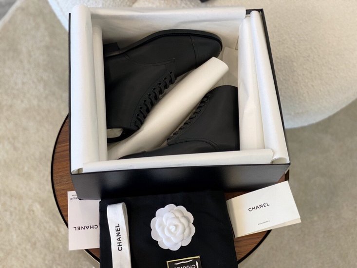 Chanel 骑士黑小牛皮高帮靴 35-40 - Click Image to Close