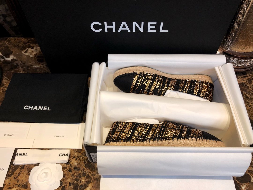 Chanel 埃及限定特殊面料渔夫鞋 35-41