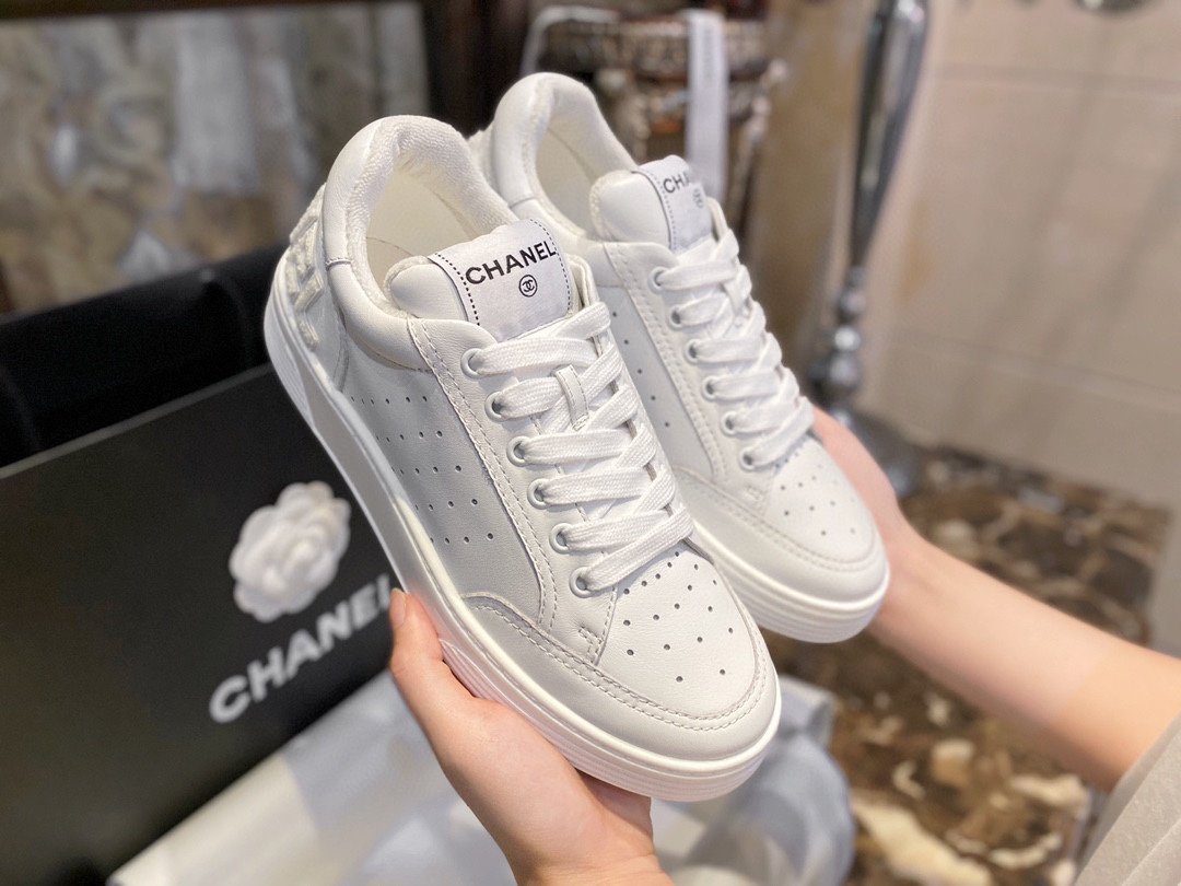 Chanel 小C白雪公主小白鞋 35-40