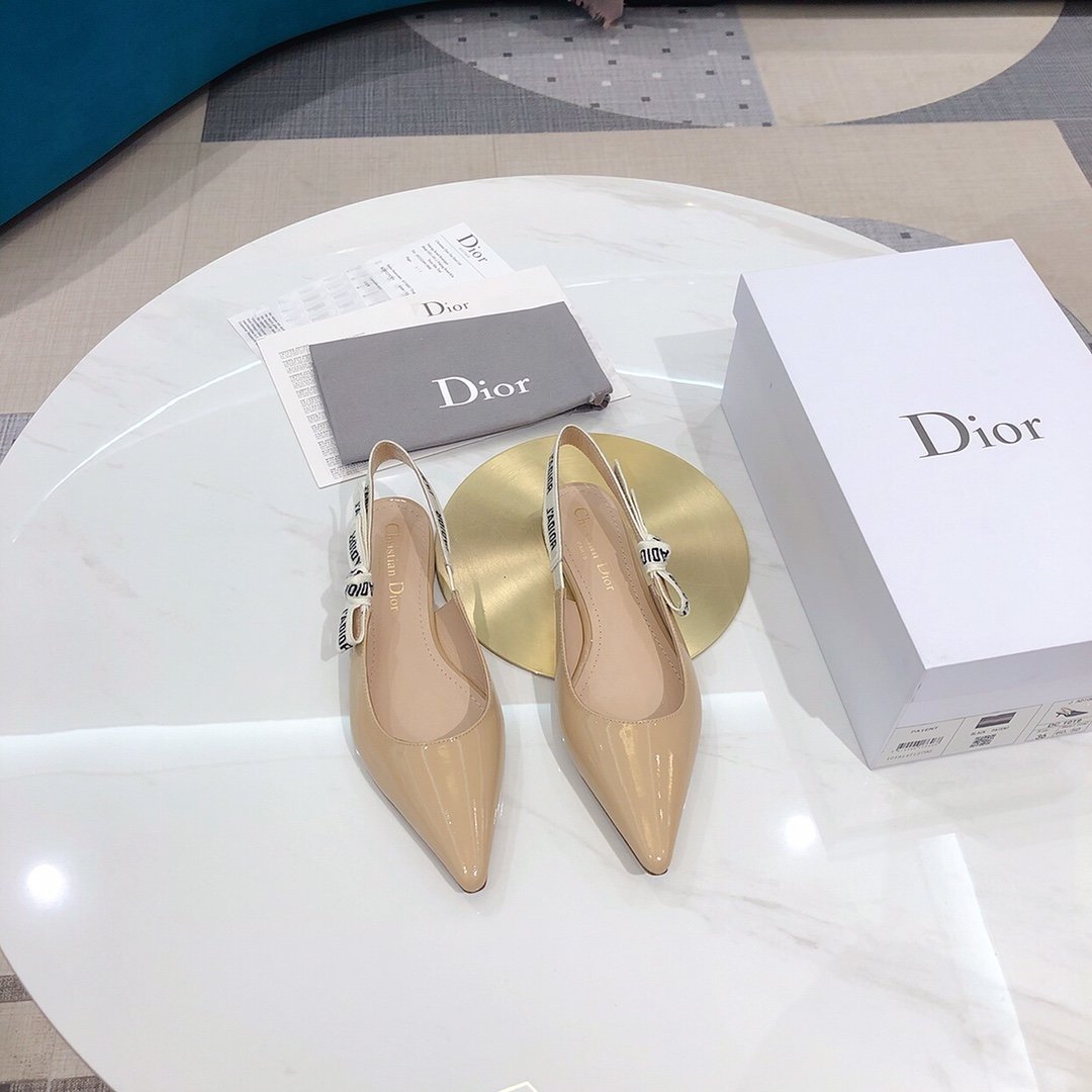 Dior 2020色漆皮平底 面料：原版进口上等漆皮 内里：原版羊皮 大底：意大利真皮底 跟高：平底 码数：34-40